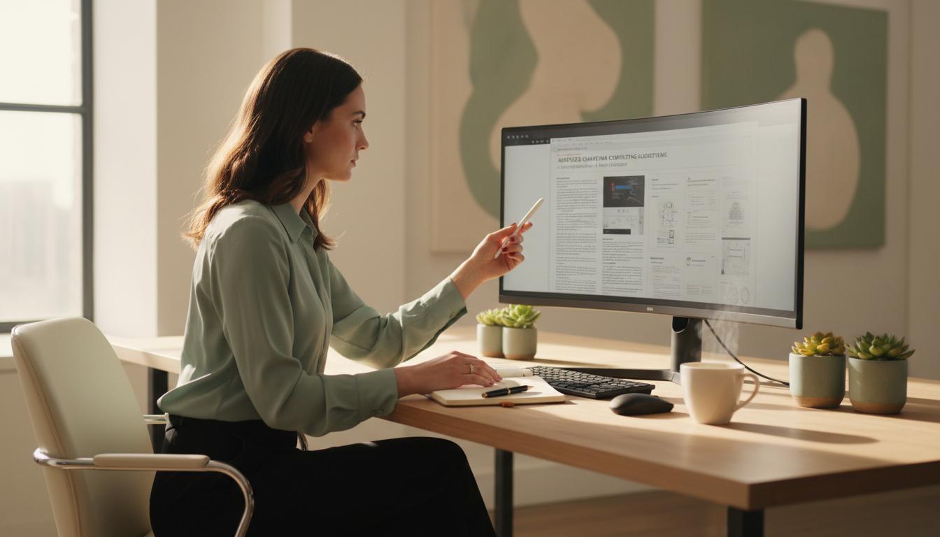 Enterprise technology specialist reviewing research and systems data